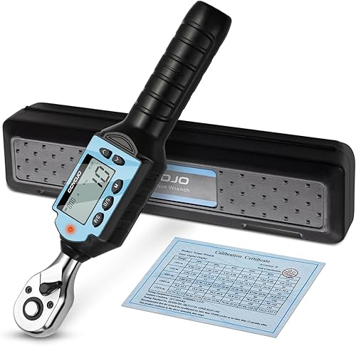 Vista 19 de GOYOJO Llave dinamométrica digital, 10-100Nm (7.37-73.76 ft-lb) de alta precisión de 1/2 pulgada, herramienta profesional para reparación