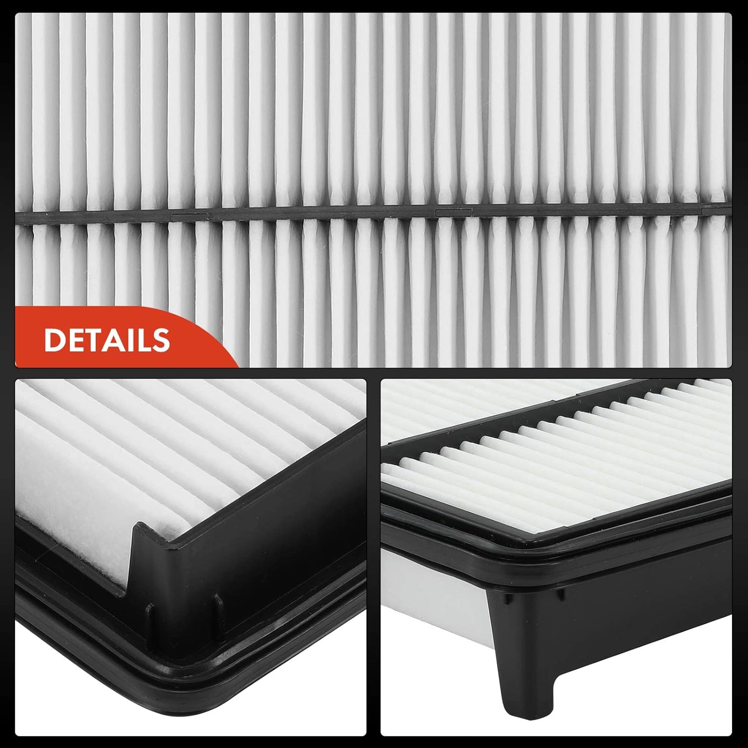 A-Premium 2-PC Engine Air Filter Compatible with Honda CR-V CRV 2015 2016, L4 2.4L, Replace# 172205LAA00