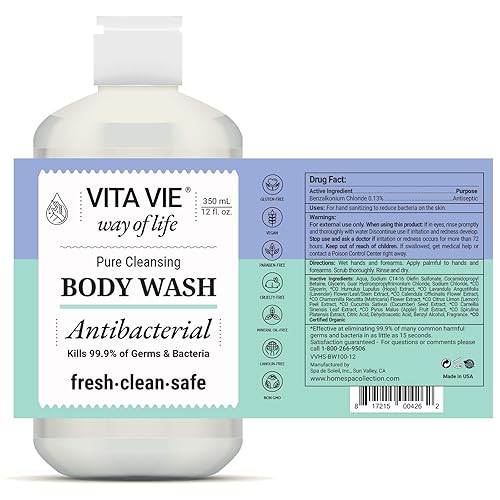 Miniatura 7 de Vita Vie - Gel de baño antibacteriano 12 onzas