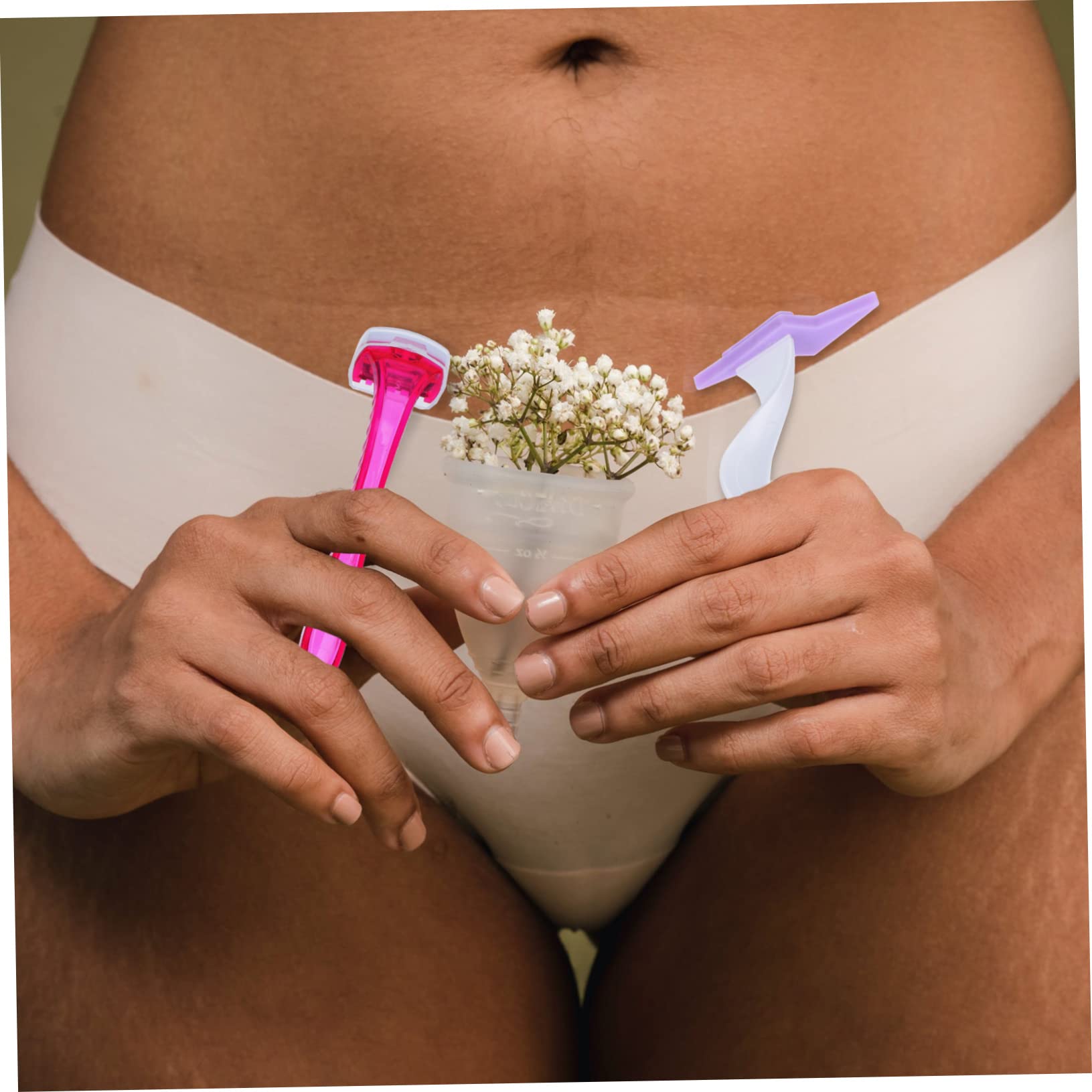 OSOLADY Hair Razor Shaver Kit Private Part Trimmer Gentle Shaving Gel for Smooth Irritation-Free Hair Removal Random Color