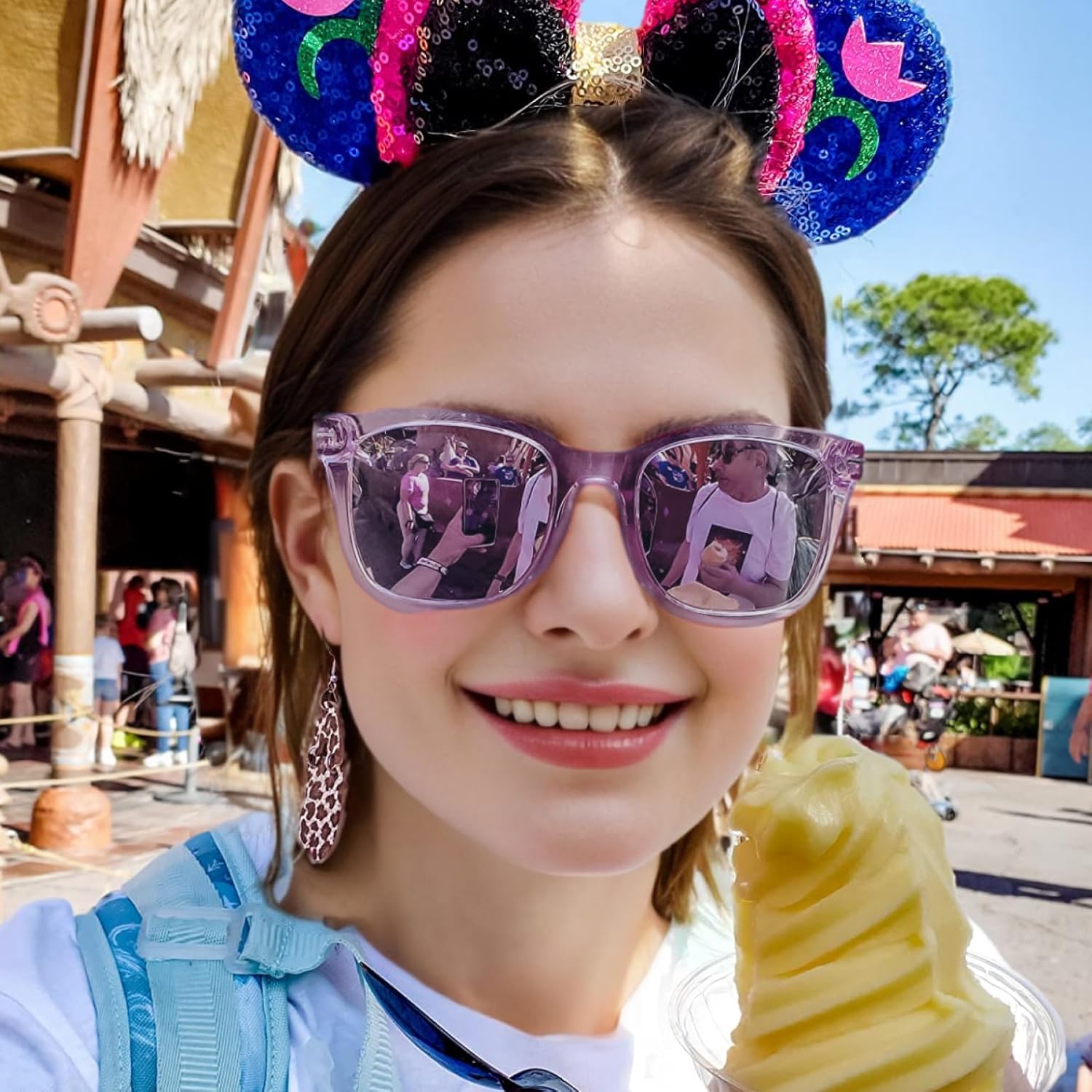 SIPHEW Polarized Sunglasses for Women/Men|Large Frame Sunglasses w UV400 Protection| Oversized Square S Mirrored Shade - Image 7