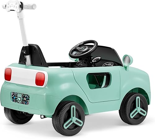 Miniatura 7 de Jetson Mako Kids Electric Motor Assist Push Car, 3 modos Empuje, conducción o control remoto, velocidad máxima de 3 mph, cinturón de seguridad,