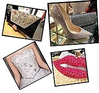 Vista 7 de 1000 Piezas SS20 de 5mm de Diamantes de Imitación con Parte Posterior Plana de Cristal de Vidrio Transparente Redondo para Arte de Uñas