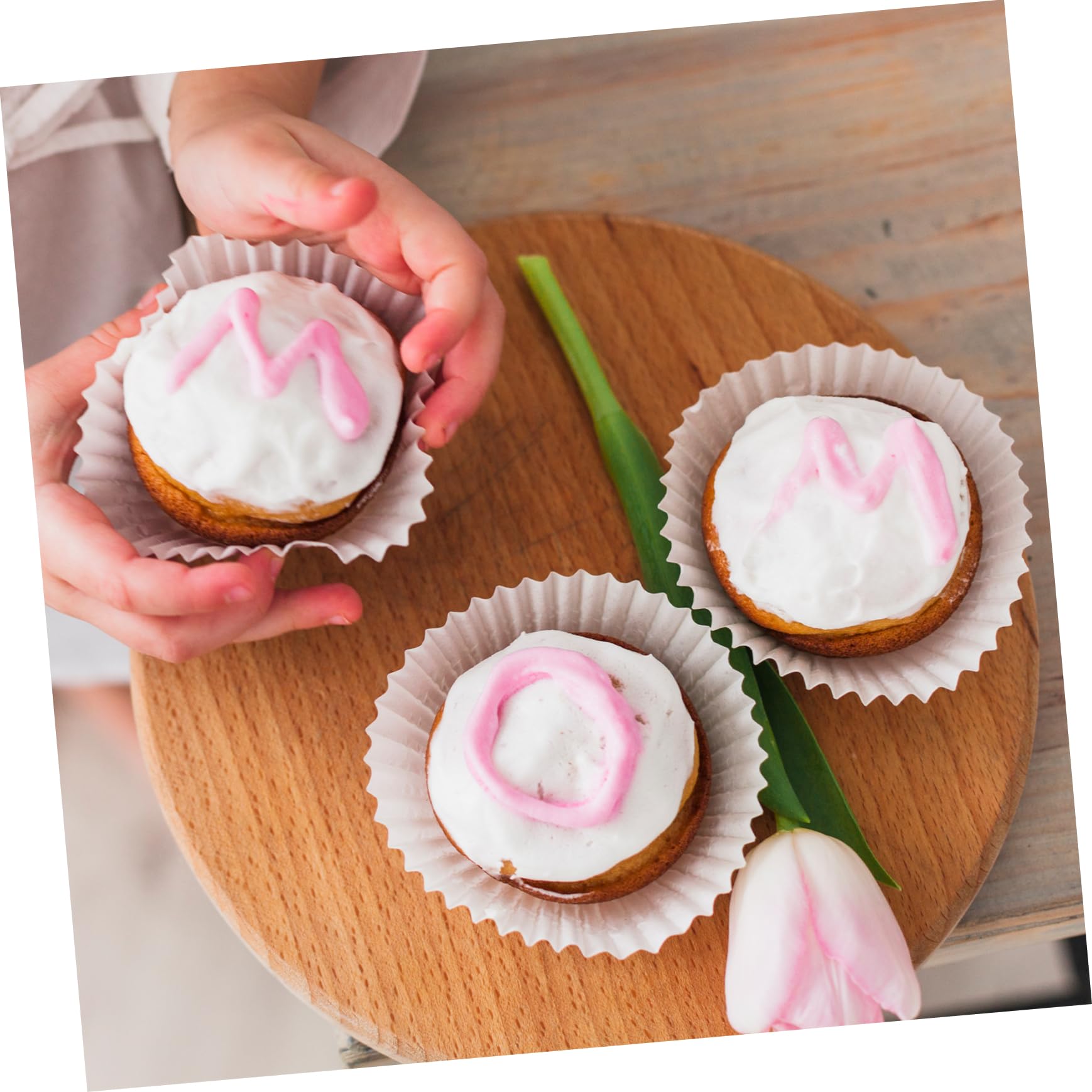 MAGICLULU 800stücke Cupcake Förmchen Lebensmittelechtem Hochtemperaturbeständige Muffin Backformen Für Hochzeiten Partys Und Feiern Backzubehör