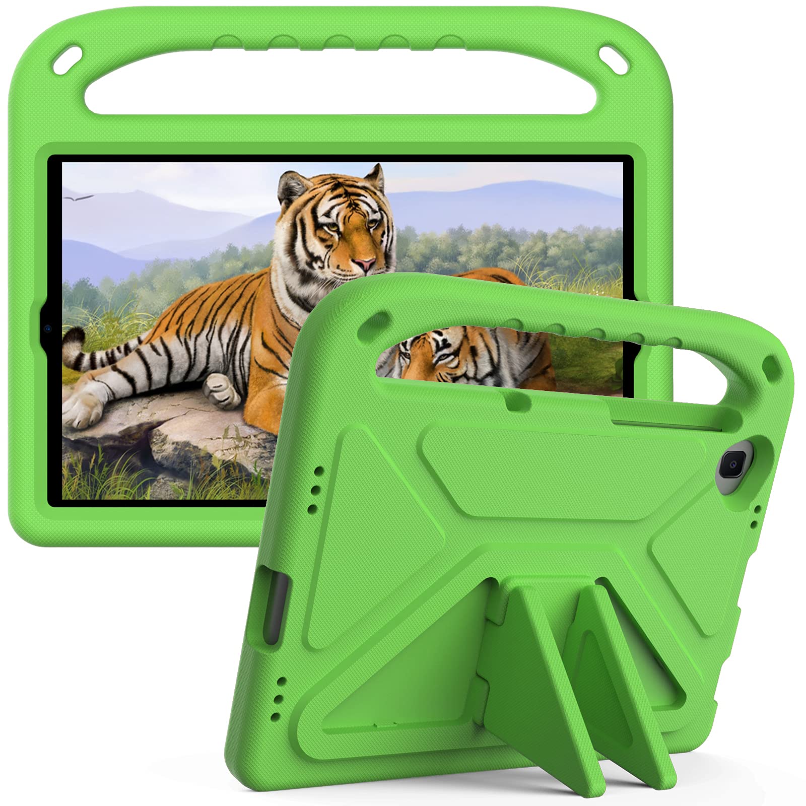 Funda para Samsung Galaxy Tab A 10.1 2019, a prueba de golpes, con soporte y correa para el hombro, funda infantil para Samsung Galaxy Tab A 10.1 pulgadas SM-T510 / T515 (verde, para Galaxy Tab A 10.1