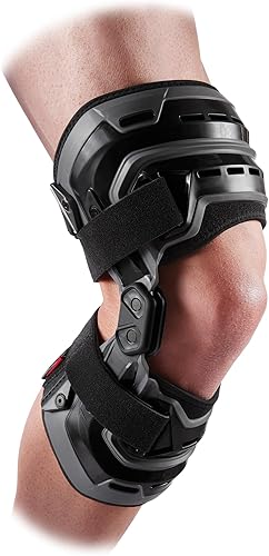 McDavid Rodillera Bionic con manga de compresión. BIO-LOGIX Soporte lateral con bisagras para instabilidades, ligamento, ACL, MCL, PCL, lesiones de