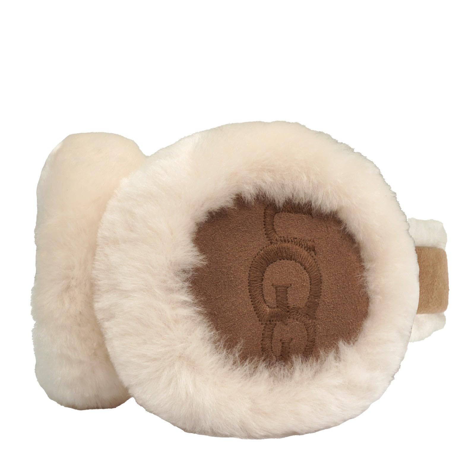 UGG Kinder-Ohrenschützer mit Plüsch-Schaffell, eng anliegendes Kopfband und minimalistisch gesticktem Logo für warmes und stilvolles Tragen bei kaltem Wetter, Kastanie, Einheitsgröße
