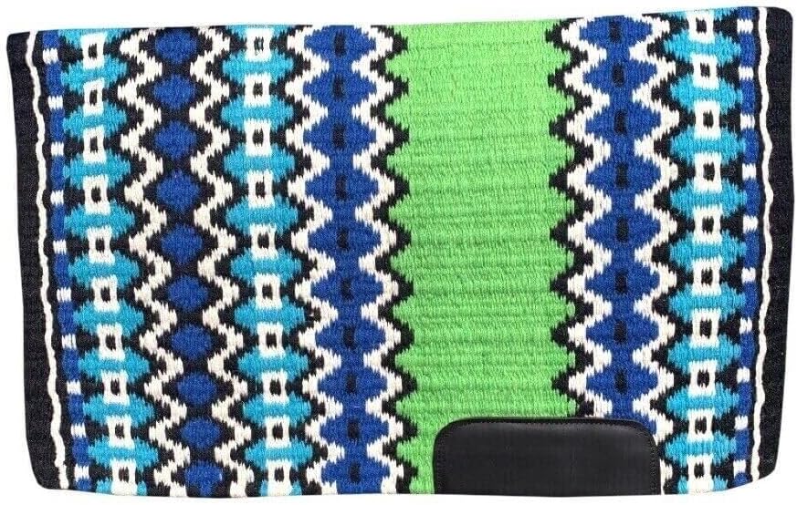 Handmade Western Show Saddle Blanket | Genuine New Zealand Wool Pad | Custom Equestrian Gear AM-575