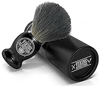 Vista 4 de Viking Revolution Brocha de afeitar de pelo de tejón, cepillo de afeitado para afeitado húmedo con crema de afeitar y jabón, el mejor afeitado de tu