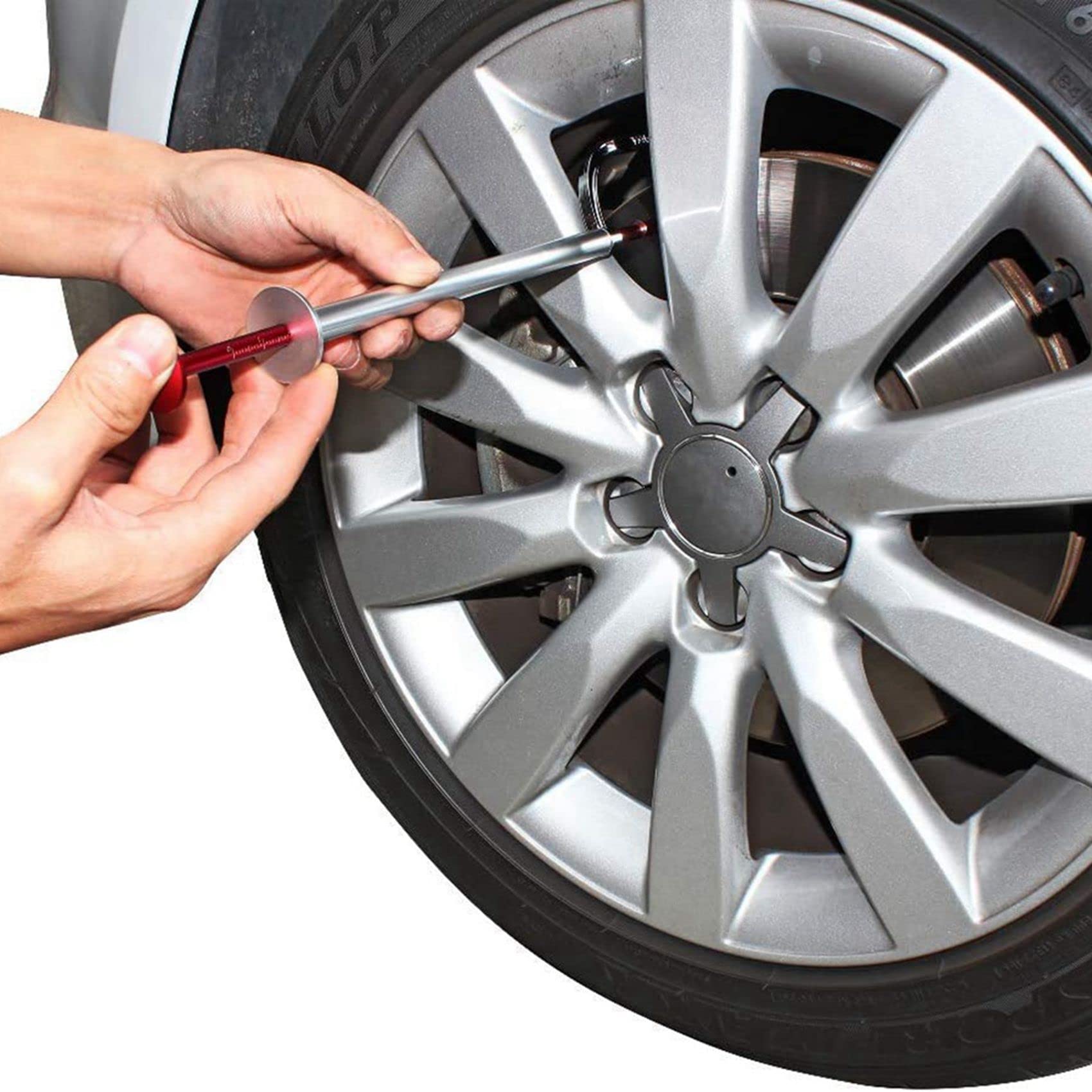 3X Herramienta de Medición de Disco de Freno 0-45 mm Calibradores de Regla de Medición de Espesor para Motocicletas Coches Detección de Prueba de Desgaste de Disco de Freno