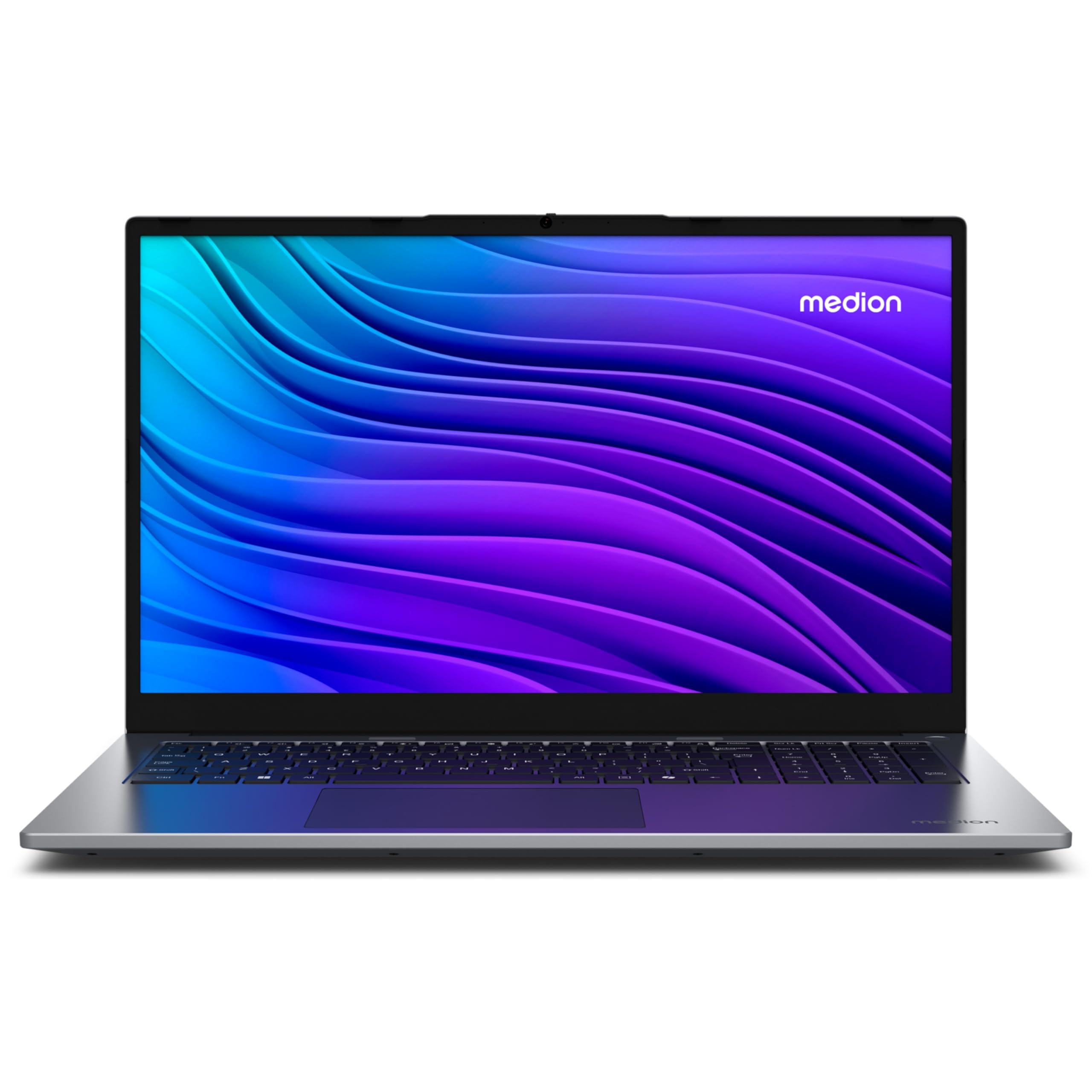 MEDION Ordinateur Portable Laptop 17 Pouces 17,3'' Full HD E17223 (Intel N100, 4 Go de RAM DDR4, 128 SSD, Webcam HD, Wi-Fi, Mode Win 11 S)