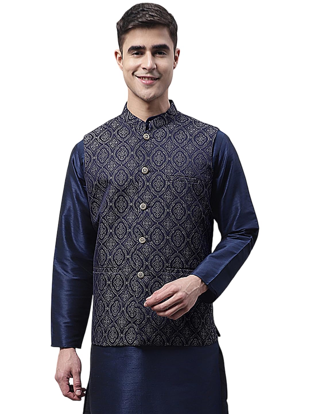 jompers Woven Design Nehru Jacket-picture-32