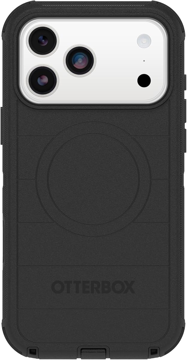 OtterBox iPhone 17 Pro Max Defender Pro Series Case - Black - Tough, Rugged & Durable iPhone Case, Snaps on MagSafe