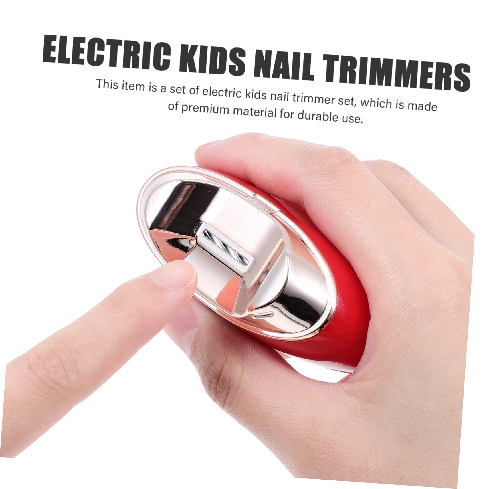 1juego Cortauñas Eléctrico Automático Para Niño y Adultos Kit De Trimmer De Uñas Seguro y Portátil Para Familiar