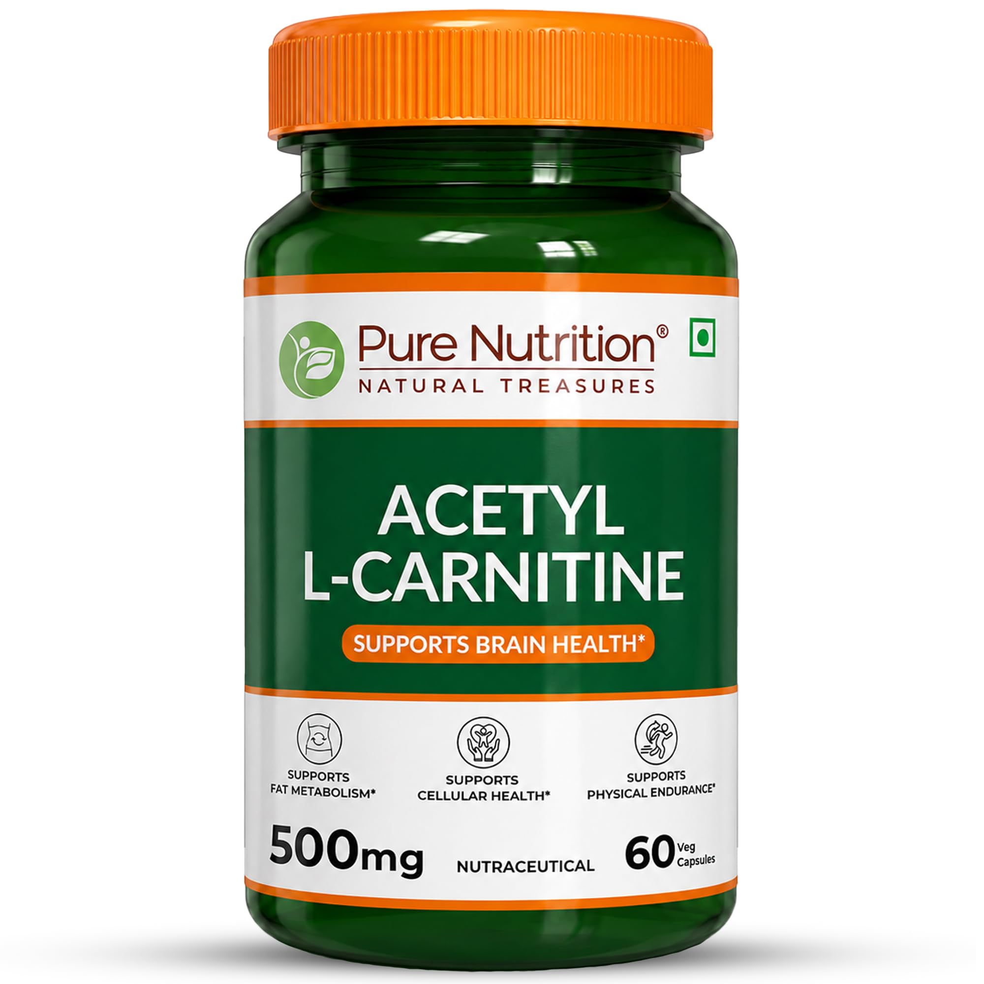 pure health acetyl l- carnitine 1000mg Nutrition L-Carnitine Supplement 500 mg - 60 Veg Capsules | Acetyl L-Carnitine Supplement for Brain Does Glutathione Make You Size:5kg (500 servings) pentapeptide