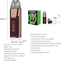 Kit de pornire Vaporesso Luxe XR Max 2 80W Storm Blue, activare prin buton, baterie integrată 3200mAh, cartuș 5ml, rezistență GTX, MTL DTL, fără nicotină 6