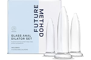 Glass Anal Dilator Set 3-Piece: The Ultimate & Most Essential Anal Trainer Kit Home Trainer