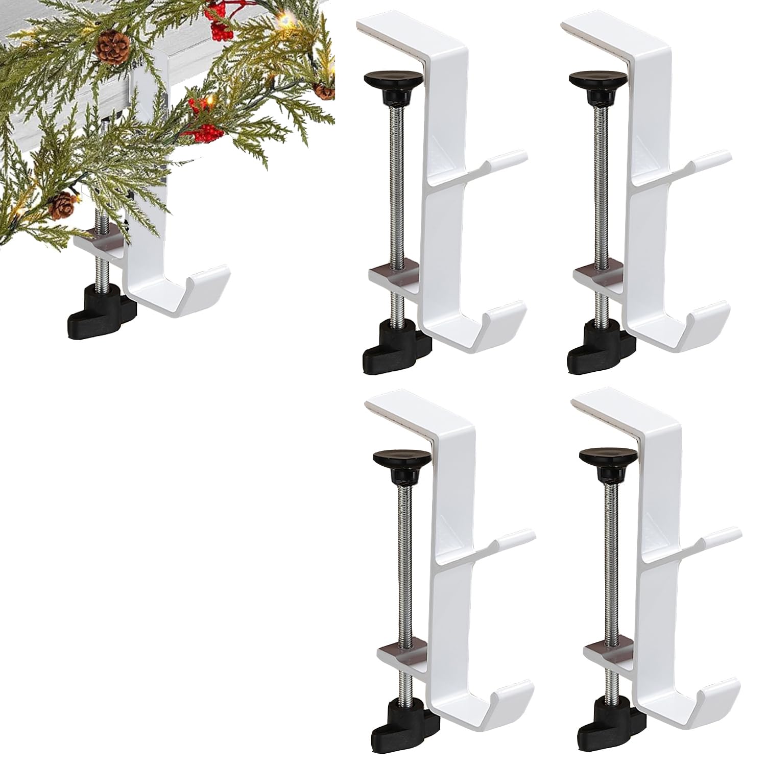 Fireplace Stocking and Garland Hanger