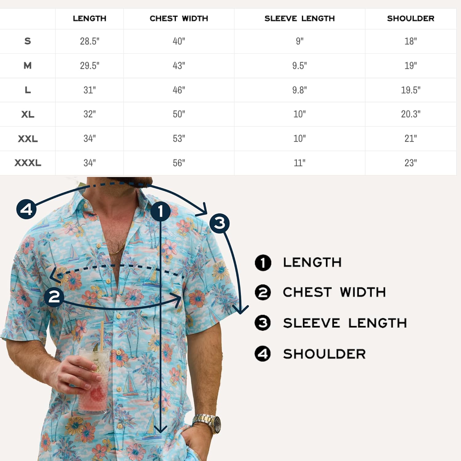 Kenny Flowers Men's Short Sleeve Button-Down Shirt, Printed Modern Hawaiian Shirt, Soft Rayon, Regular and Relaxed Fit