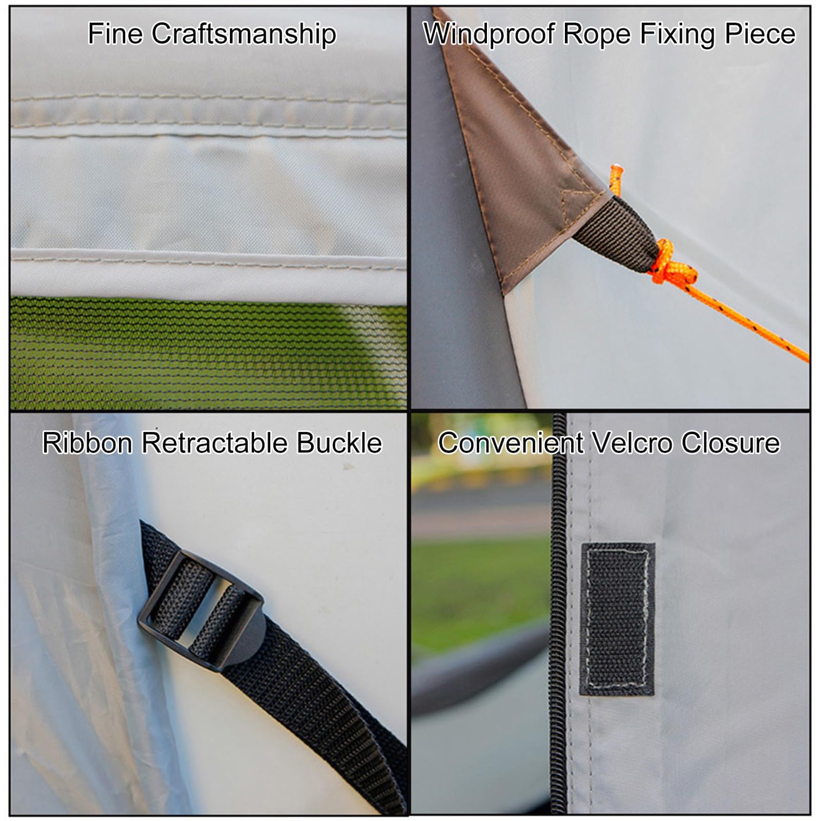 Tenda gonfiabile per camper, tenda portatile per portellone posteriore con borsa per il trasporto, installazione rapida, impermeabile e protezione solare in tessuto Oxford per avventure all'aperto