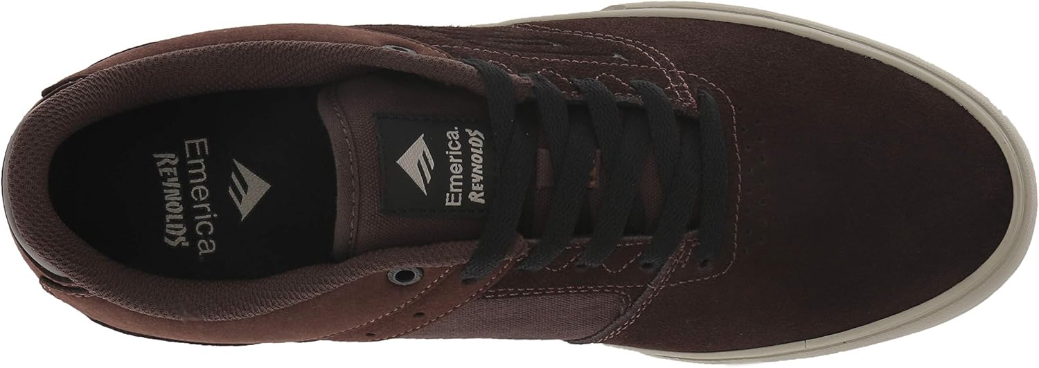 Emerica Men's The Reynolds Low Vulc Skate Shoe 6 Brown