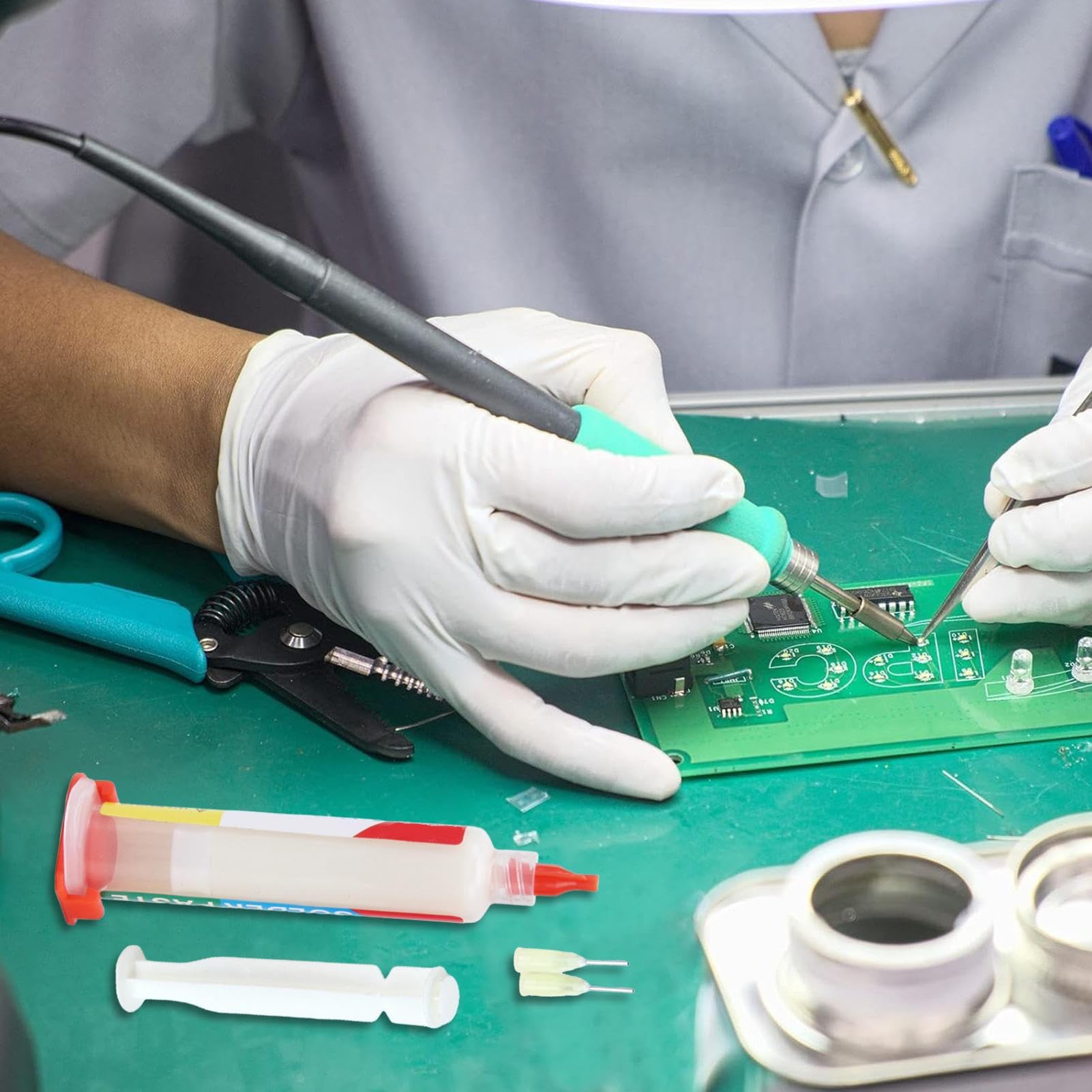 Kumprohu Solder Flux | 10ml Electronics Soldering Paste with Strong Adhesion | Soldering Accessories for Circuit Boards, Telephones, Metal Casing, Sensor, Motors