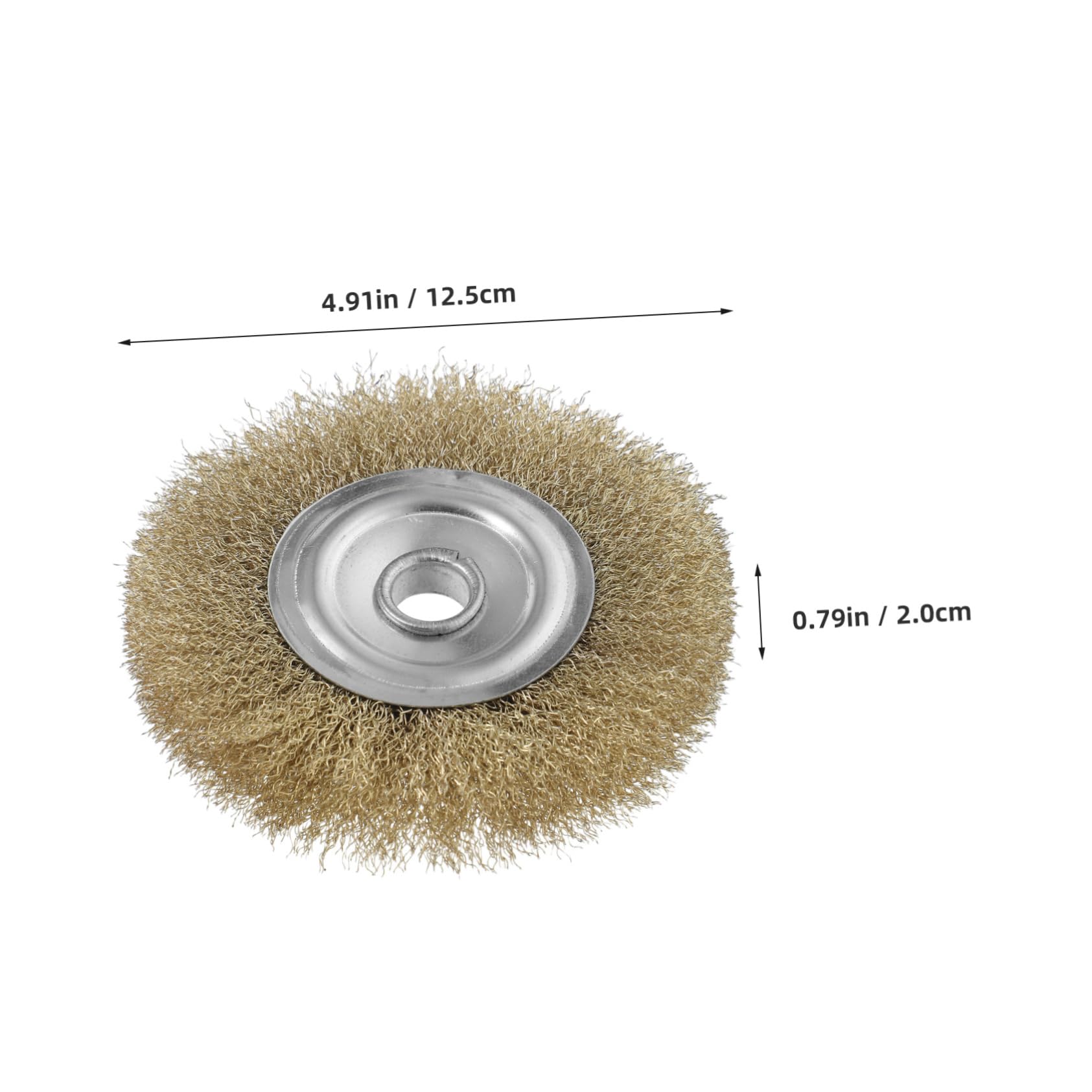 STOBAZA Drill Brush for Cleaning Stainless Steel Wire Brush Coarse Bristles Metal Strip Removal Accessory