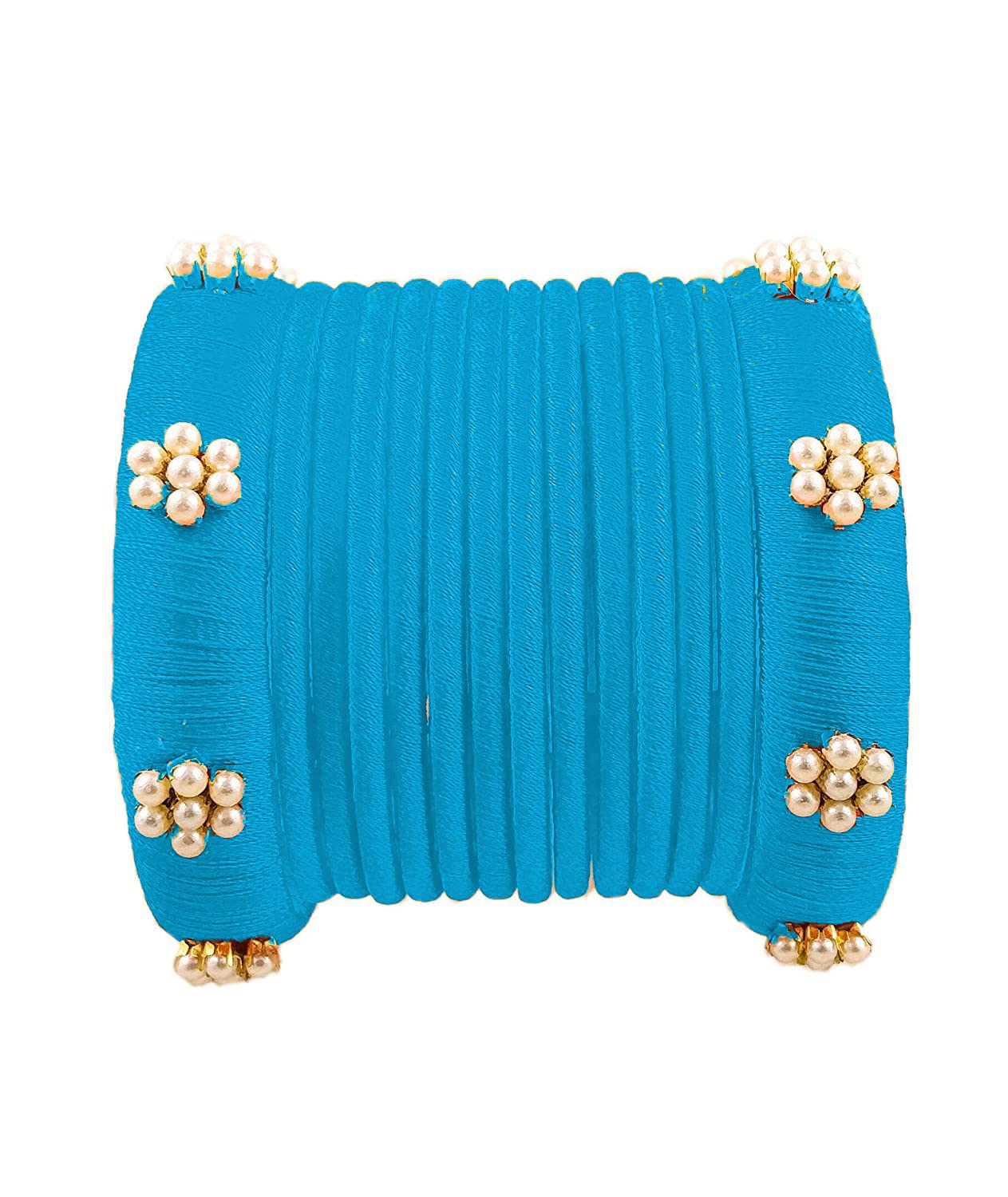 Anusha Enterprises Hand Craft New Silk Thread Bangles Plastic Bangle Set for Womens and Girls(Sky Blue) (Pack of 14) (Size-2/12) (B0BZRV284V) Amazon Price History, Amazon Price Tracker
