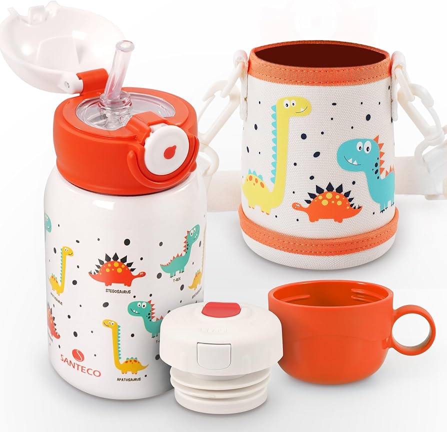 Amazon | SANTECO 水筒 MARA 魔法瓶 450ML 子供用 ストロー付き