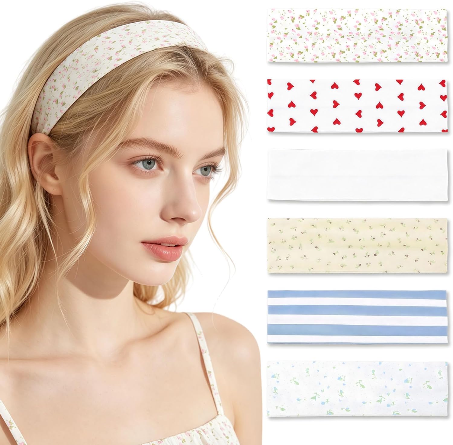 6 Pack Headbands for Women Non...
