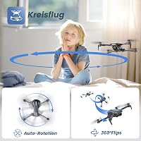 DEERC D70 Összecsukható Drón 720P Kamerával - Gyerekeknek és Kezdőknek, Hosszú Repülési Idő, Mobiltelefon Irányítás, 360° Forgás, Beltéri Ha 4