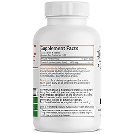 Bronson Vitamin C 1000mg Premium Non-GMO Ascorbic Acid Tablets, 100 Count