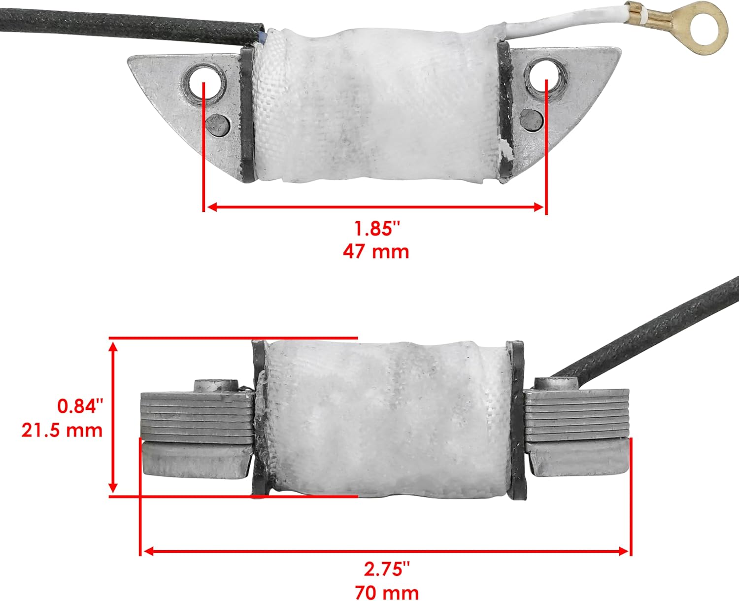 Caltric Stator Compatible With Suzuki Lta50 Lt-A50 Quadmaster 50 2002-2005 Primary Coil Assy