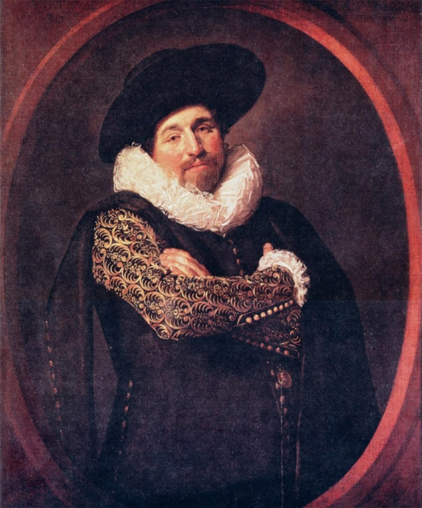 ARTXLXXBN Famous Art Print Poster Vintage Wall Art Portrait of a Man Frans Hals Canvas Art Poster for Home Decor 60x90cm