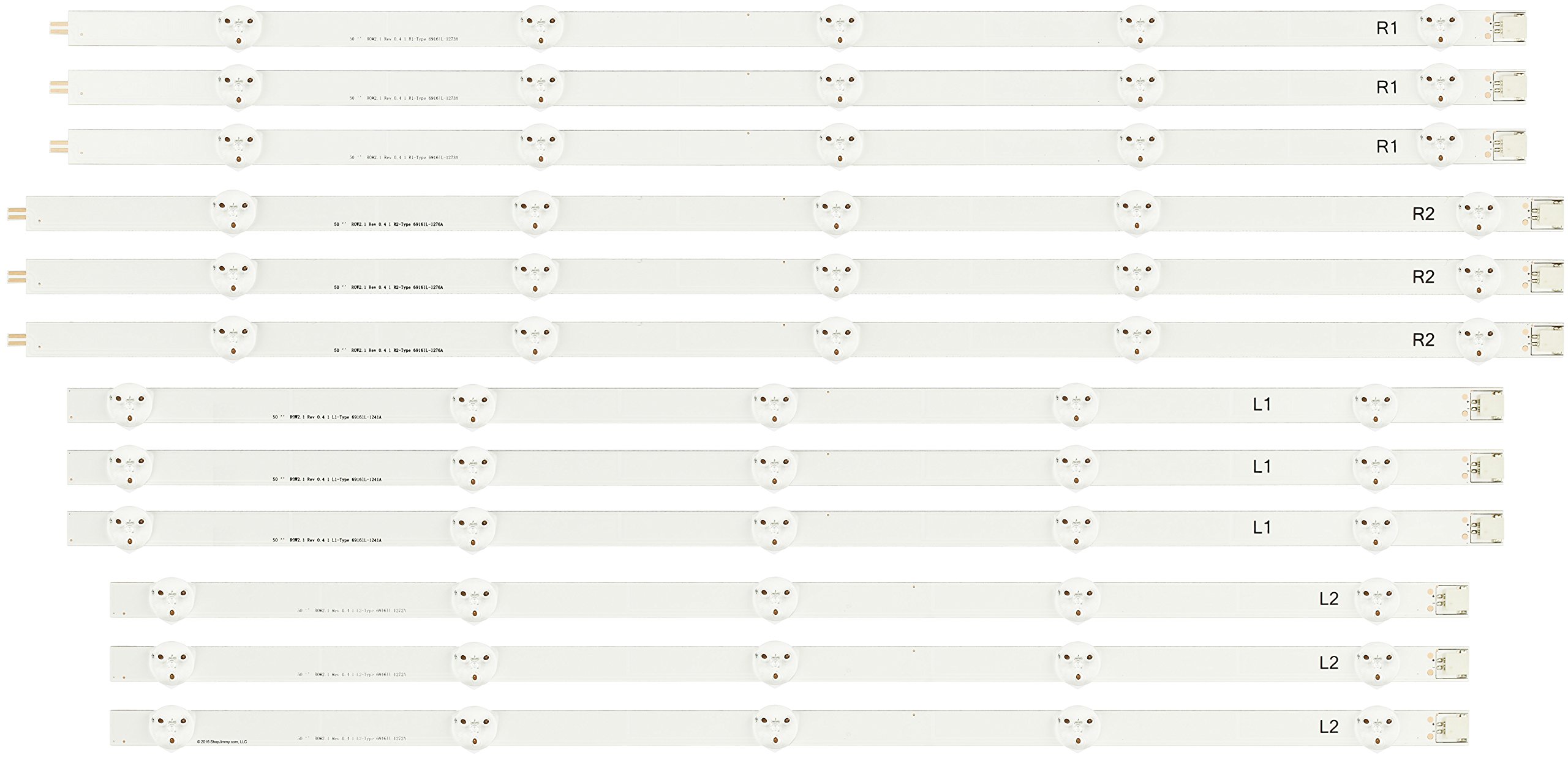 ShopJimmy LC500DUE-SFU1 LED Backlight Strips for 50LA6200-UA.BUSYLJR (12)