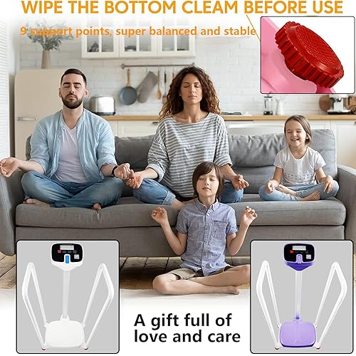 Miniatura 7 de Ayuda a los ancianos a medir el aumento de peso mientras estás de pie, con una báscula electrónica con reposabrazos, adecuada para su uso en