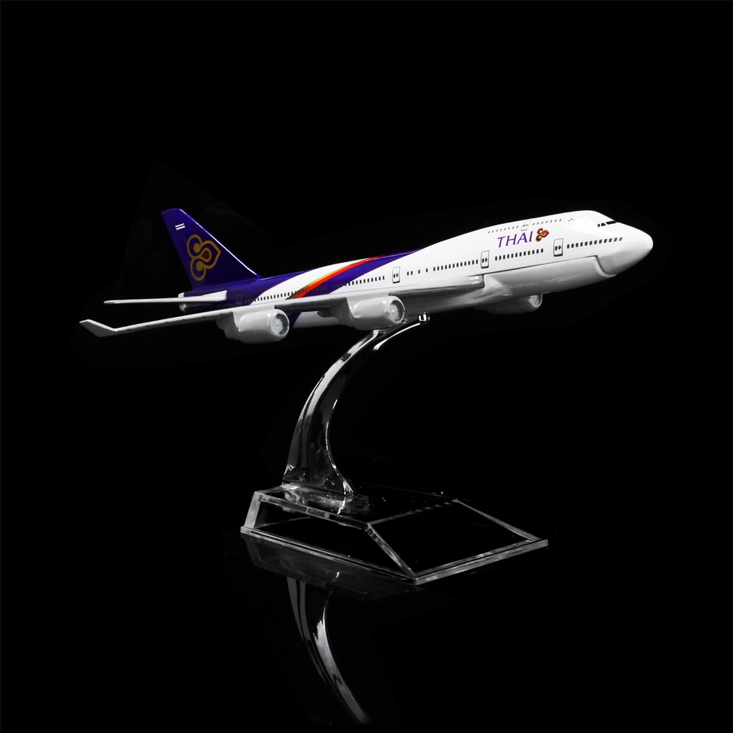 24-Hours Thailand Airways International Boeing 747 Alloy Metal Model Plane Birthday Gift Plane Models