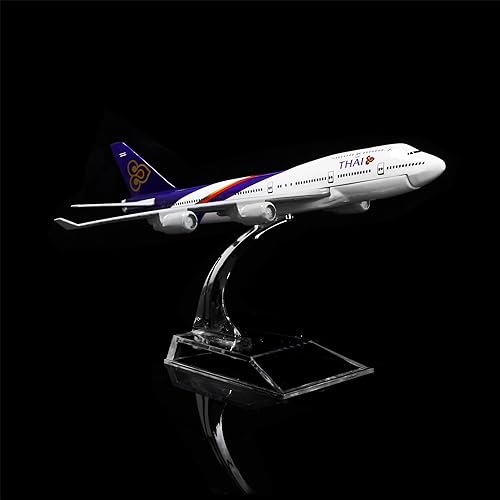 Miniatura 6 de 24-Hours Thailand Airways International Boeing 747 Modelo de metal de aleación Avión de regalo de cumpleaños Modelos de avión