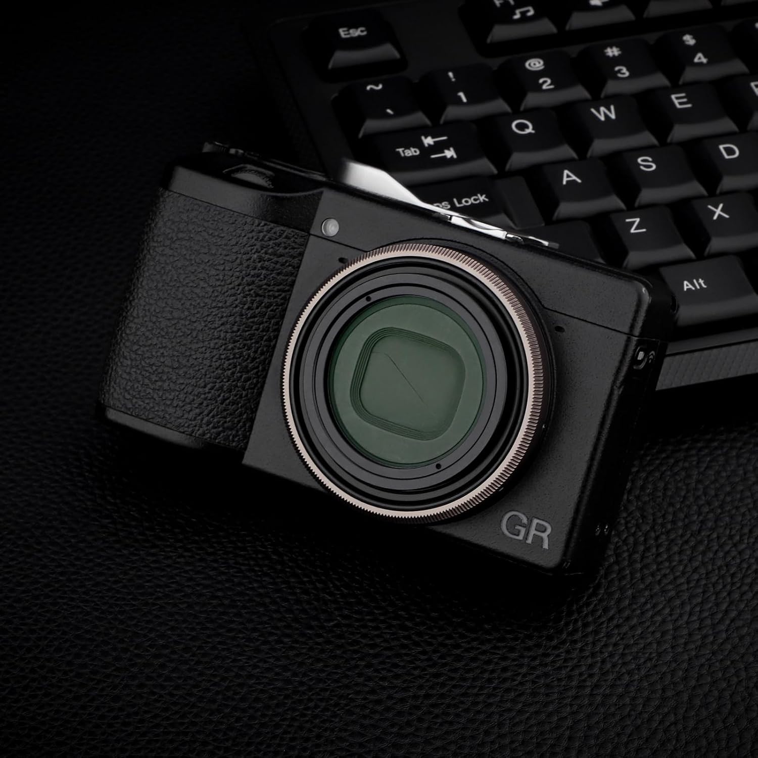 Haoge RRC-GR3XG Dark Gray Metal Decorate Ring Cap for RICOH GR3X/GRIIIX Camera Replaces GN-2
