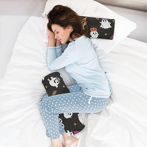 Miniatura 6 de Happy Halloween Party Bolster Pillows for Bed Neck Roll Pillow with Cover Round Pillow Throw for Bed Support Cylinder Pillow for Knees