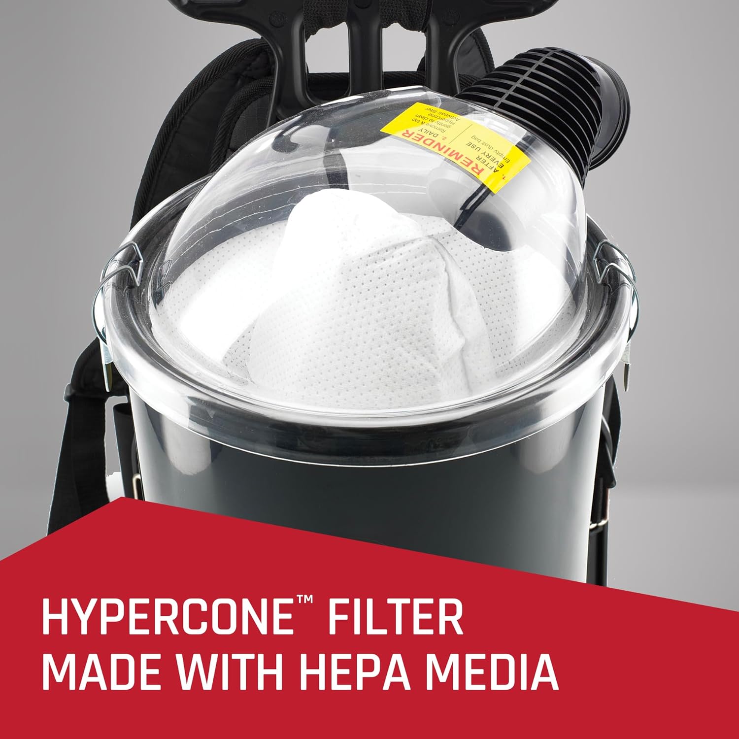 A powerful vacuum filter
