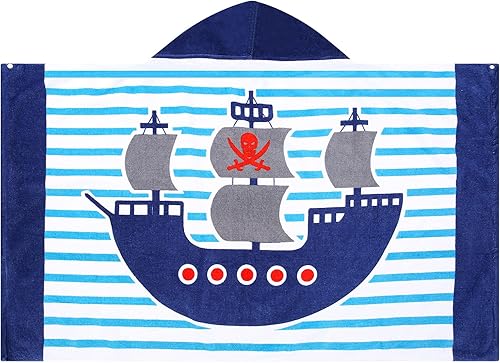 Miniatura 4 de Toallas de baño para niños, toalla para niños con capucha para playa, baño, piscina, toallas de natación de 30 x 50 pulgadas, tamaño grande, ultra