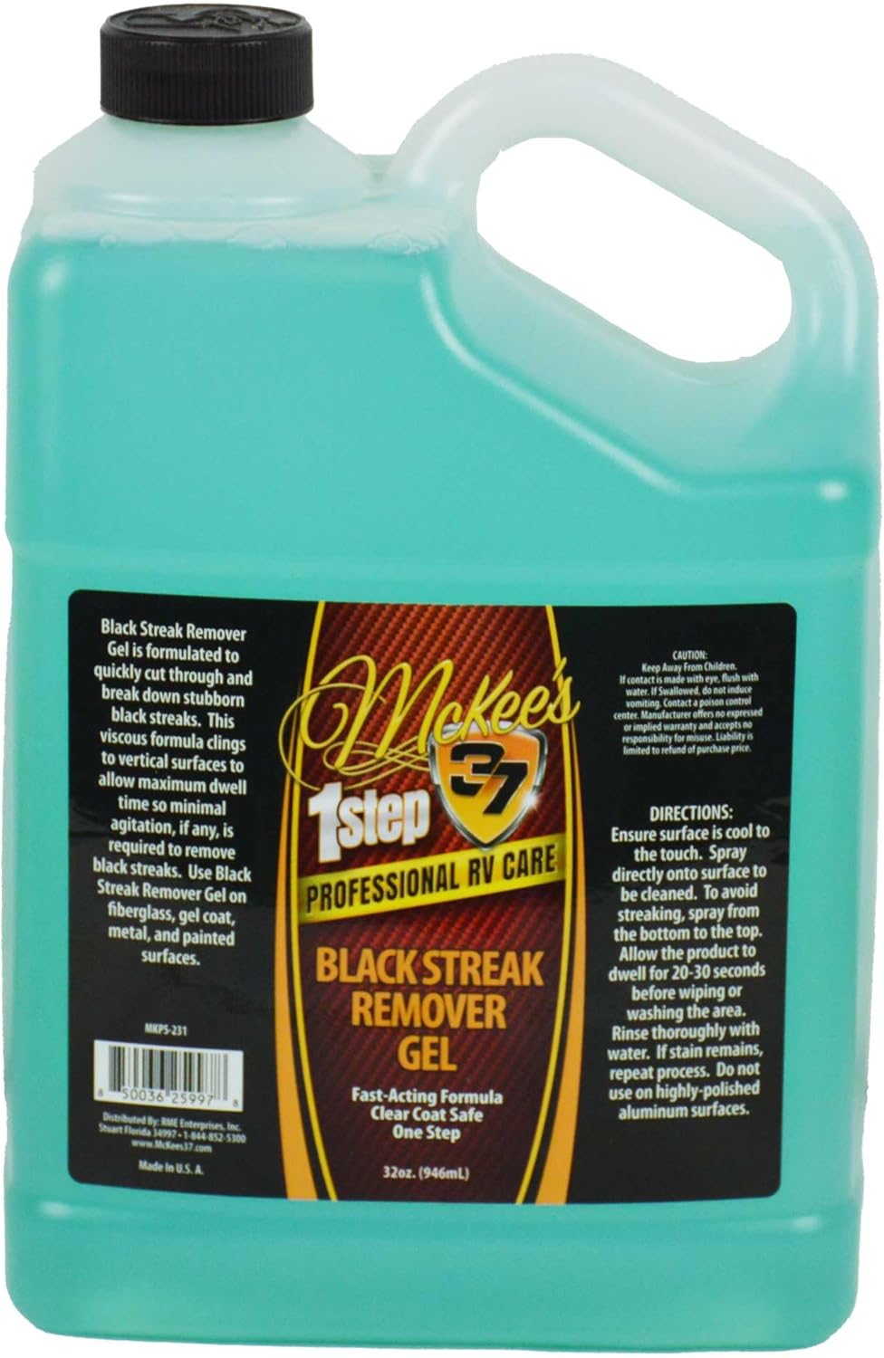 McKee's 37 Professional RV Graphene Wash & Coat – High-Foaming Ceramic-Infused Shampoo for RVs, Motorhomes & Campers (128 oz.)