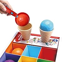 Vista 2 de Juguete de helado (9 piezas) - Juguetes de simulación para niños pequeños, juego de helado multicolor, máquina de helados para niños, dramática