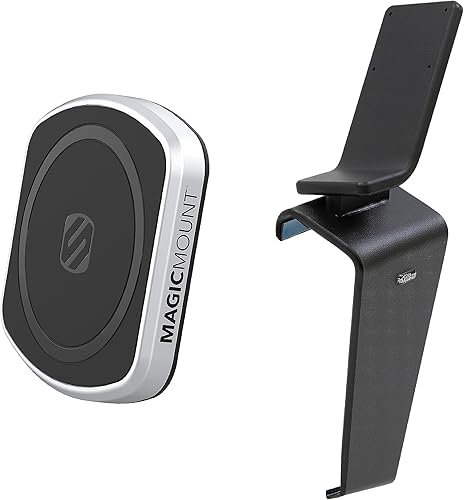 Scosche ProClip - Soporte de consola compatible con Chevy Camaro 2016-2023 con paquete de soporte para teléfono MagicMount Pro2