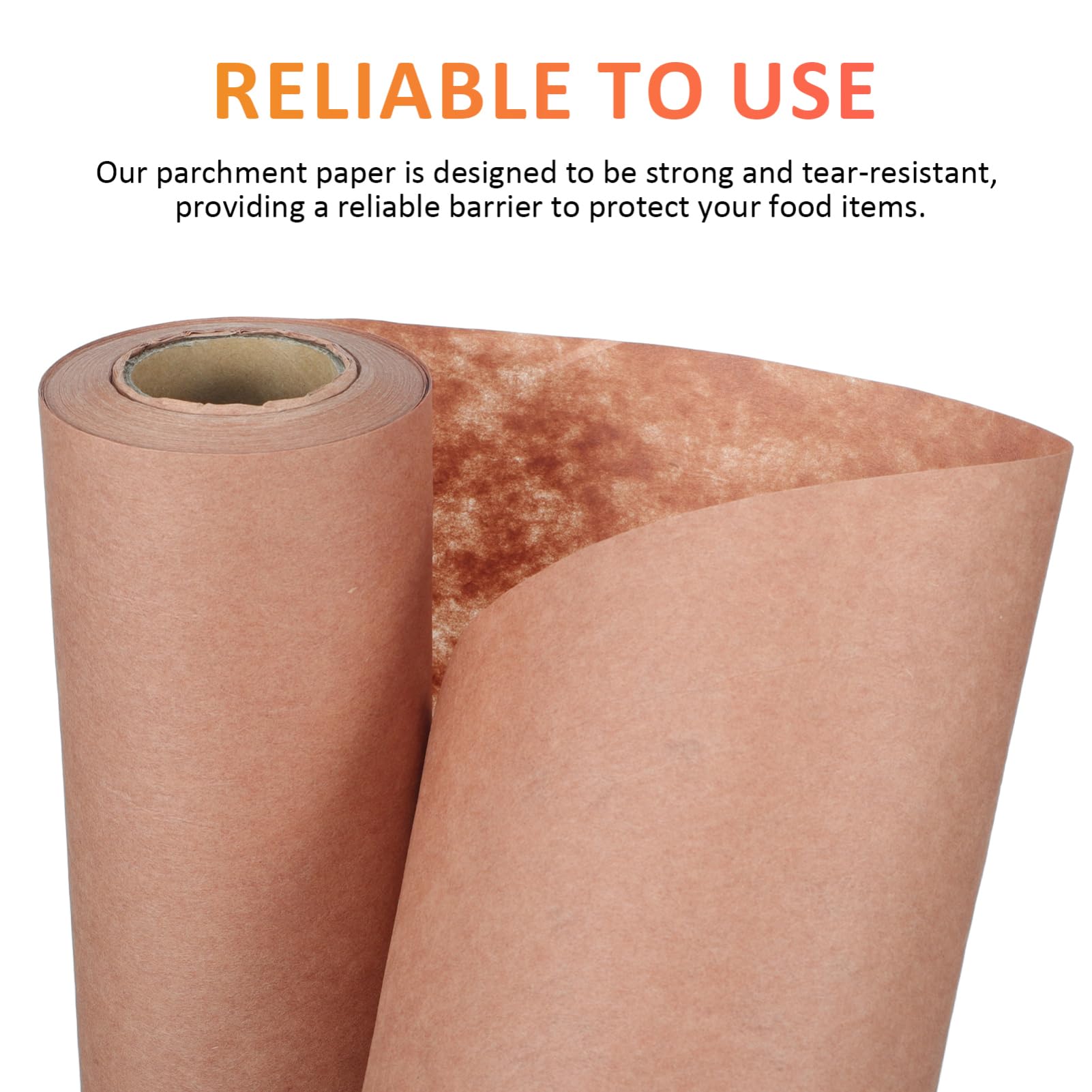 Unomor 1 Roll Kraft Butcher Paper Non-Stick Parchment Paper Bbq Paper Meat Packaging Paper Cooking Paper Sheets For Smoking Grilling