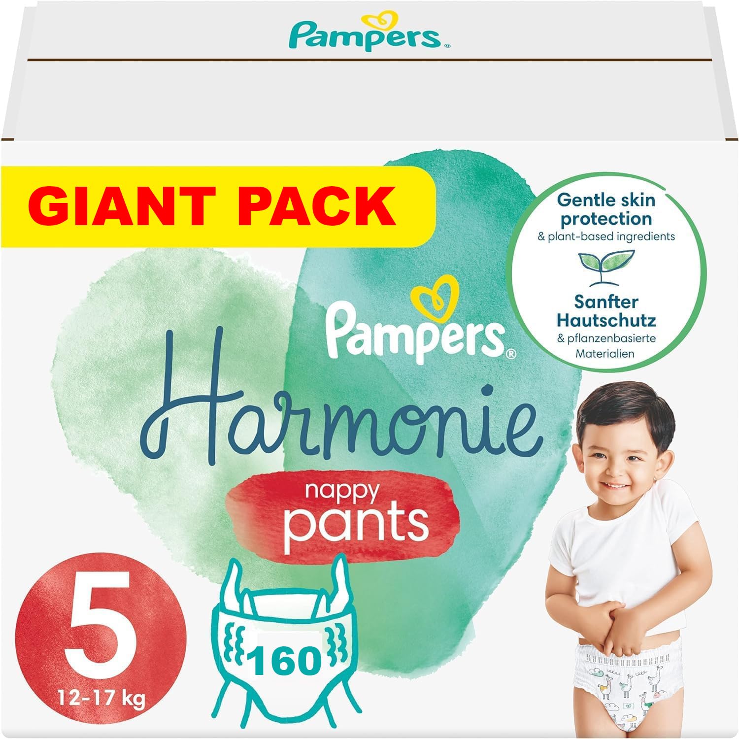 PAMPERS Hose Größe 5 Harmonie Windeln - Höschen 160 Windeln (12-17 kg)