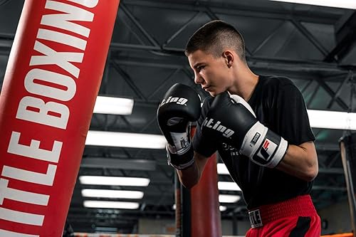 Miniatura 4 de Fighting Sports Guantes de entrenamiento S2 Gel Power de color negroblanco, 14 onzas