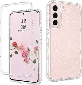 DUEDUE Capa para celular 15.4 cm glitter transparente
