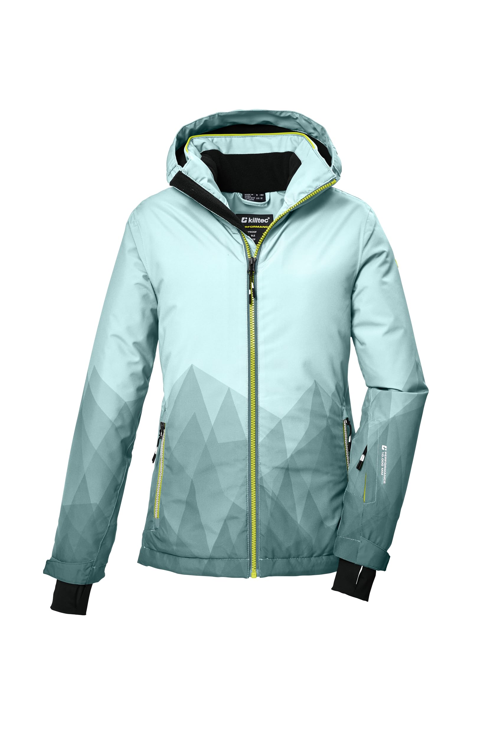 Killtec Ksw 328 Grls Ski Jckt Giacca da sci/giacca funzionale con cappuccio e paraneve Bambine e ragazze
